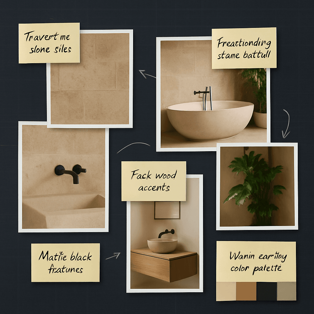 Spa moodboard canvas