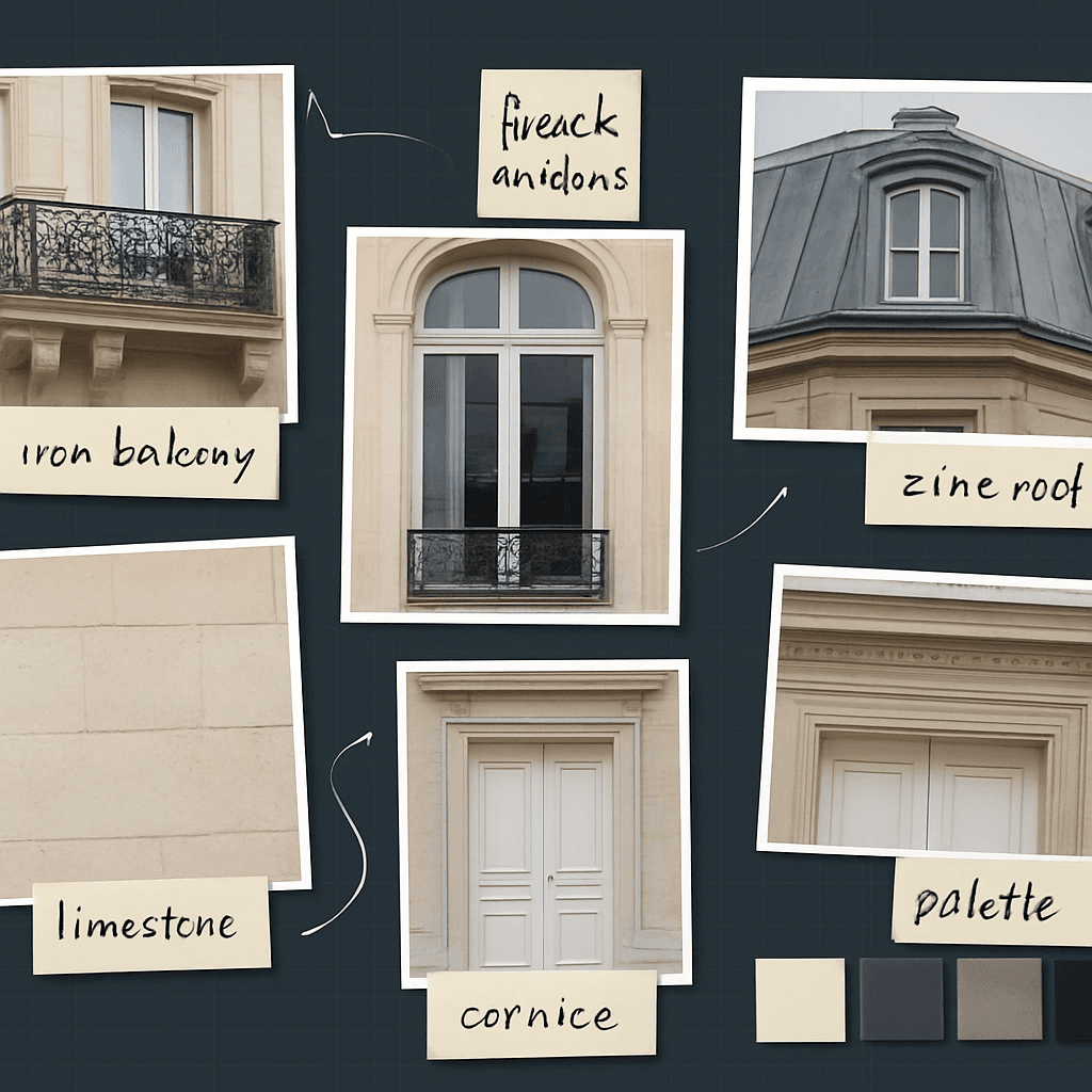Facade reference moodboard